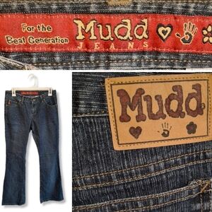 Mudd Y2K Flare Jeans Dark Denim | Size 5 (29Wx32L) | "For The Beat Generation"